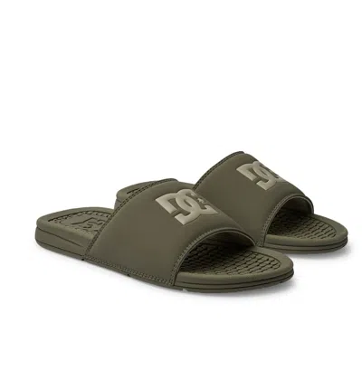 Dc Shoes Men's Bolsa Slides In Green