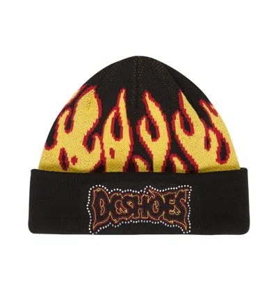 Dc Shoes Men's Burning Beanie In Brown