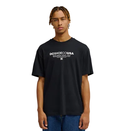 Dc Shoes Men's Dc Heritage Font Tee In Black