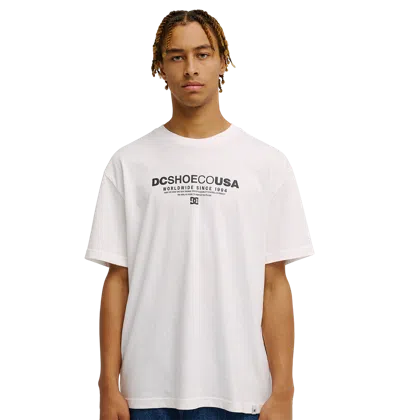 Dc Shoes Men's Dc Heritage Font Tee In White