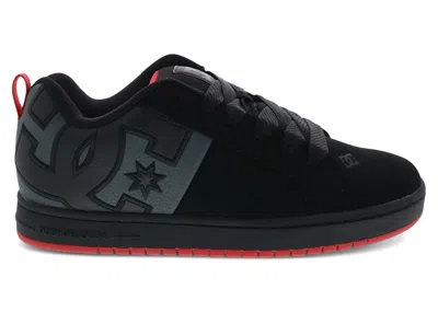 Pre-owned Dc Shoes Men's Dc Sneakers Dc Court Graffik Sq Sneakers In Black/grey/red In Multi