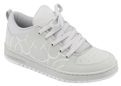 Pre-owned Dc Shoes Men's Dc Sneakers Dc Kaws Chum Sneakers In Cool Grey/white