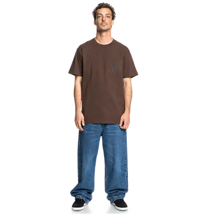 Dc Shoes Men's Dc Star Pocket Tee In Coffee Bean