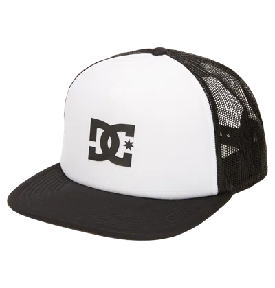 Dc Shoes Men's Gas Station Trucker Hat In White / Black