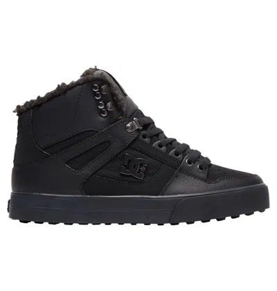 Dc Shoes Men's Pure High-top Winter Shoes In Black