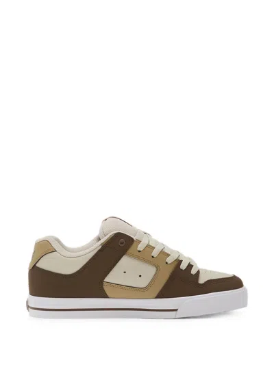 Dc Shoes Pure Logo-patch Panelled Sneakers In Multi
