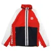 Dc Shoes Rai Track Top Men's Jacket Red/navy/white In Red/navy/white