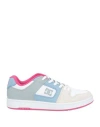 Dc Shoes Woman Sneakers Off White Size 7.5 Leather, Textile Fibers In Off White