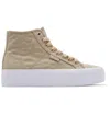 Dc Shoes Women's Manual Hi Platform High-top Shoes In Neutral