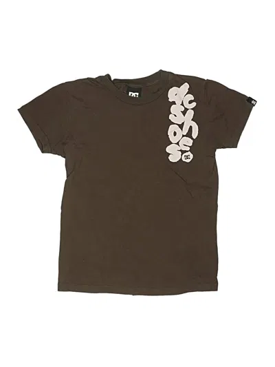 Pre-owned Dc Kids' Short Sleeve T-shirt In Brown