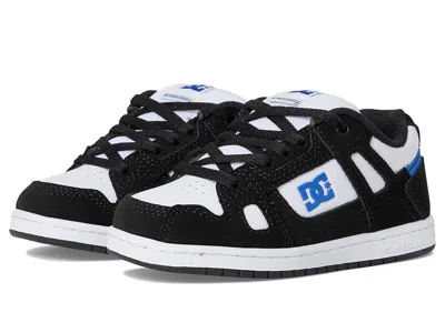 Dc Stag (little Kid/big Kid) Kids Shoes Black/white/blue : 1 Little Kid M, Leather/suede