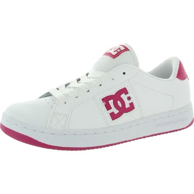 Dc Striker Womens Nubuck Sport Skate Shoes In White