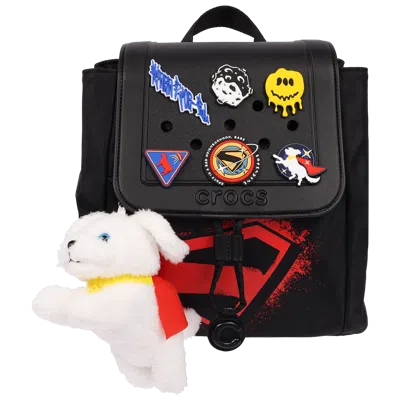 Dc Studios Supergirl X Crocs Mini Backpack With Krypto Plush Charm & Jibbitz In Black
