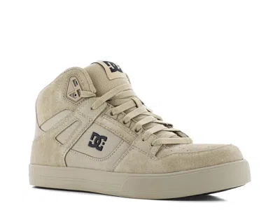 Dc Work Crew Pure Hightop Work Sneaker In Neutral