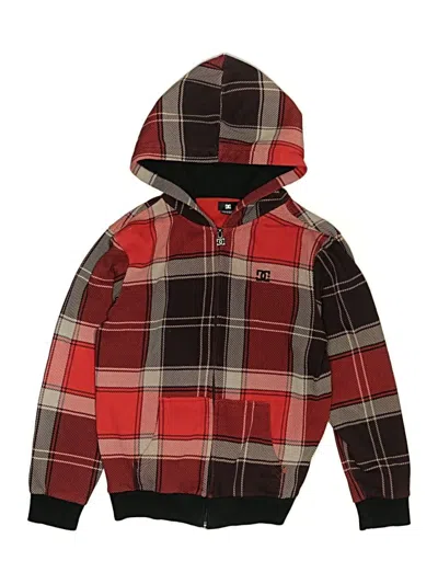 Pre-owned Dc Kids' Zip Up Hoodie In Red