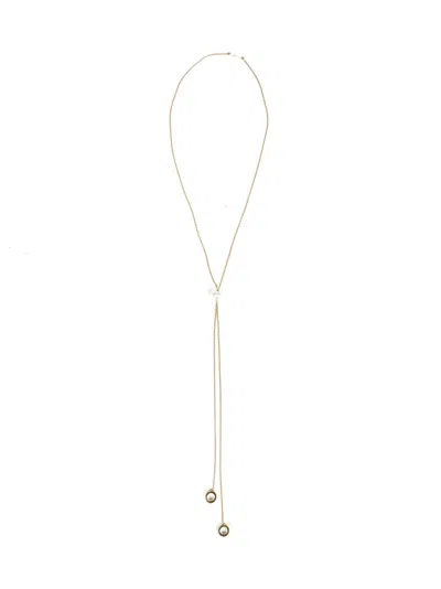 D.delettrez Lariat Design 18kt Gold Necklace