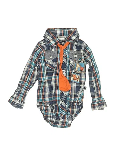 Pre-owned Ddg Sport Babies' Long Sleeve Onesie In Blue
