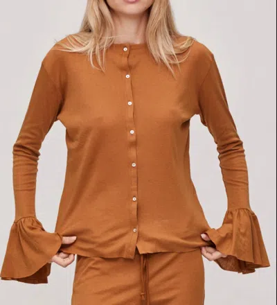 De Base Women's Diana Shirt In Desert Orange In Brown