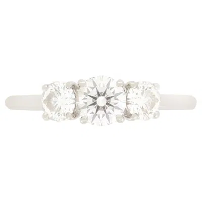 Pre-owned De Beers 1.03ct Diamond Three Stone Ring In Multi