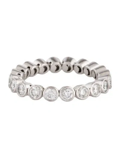 Pre-owned De Beers 18k 1.20ctw Diamond Flexible Eternity Band Ring In Multicolor