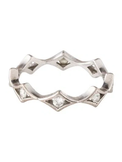 Pre-owned De Beers 18k Diamond Band In Multicolor