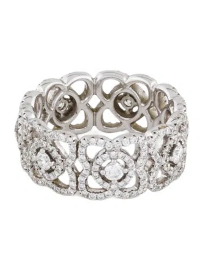 Pre-owned De Beers 18k Diamond Enchanted Lotus Band In Multicolor