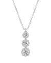 De Beers Forevermark Diamond Floral Halo Pendant Necklace In 18k White Gold, 1.20 Ct. T. W. - Exclusive In White