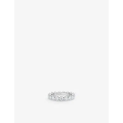 De Beers Jewellers Womens Allegria Small Platinum And 1.94ct Brilliant-cut Diamond Eternity Ring In White