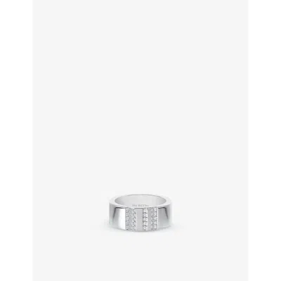 De Beers Womens Rvl 18ct White-gold And Diamond Ring