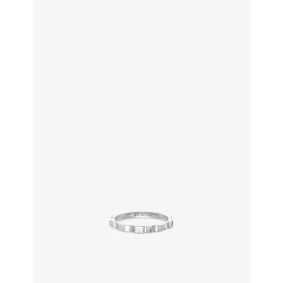 De Beers Womens Rvl 18ct White-gold Ring In Metallic