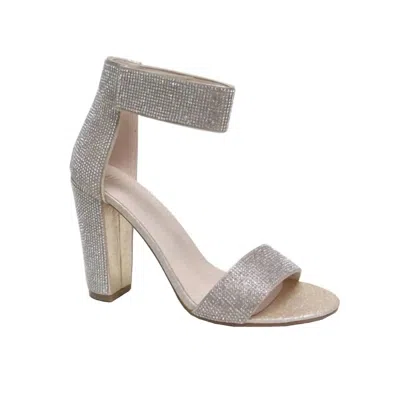 De Blossom Collection Women's Celina Sixteen Sandal In Champagne In Silver