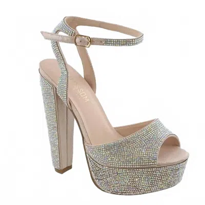 De Blossom Collection Women's Duncan Eight Sandal In Blush In Silver