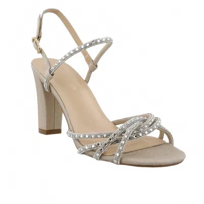 De Blossom Collection Women's Eden Heel In Nude Sparkle In Multi