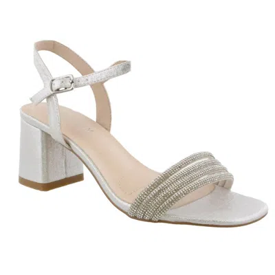 De Blossom Collection Women's Kenia Block Heel In Silver