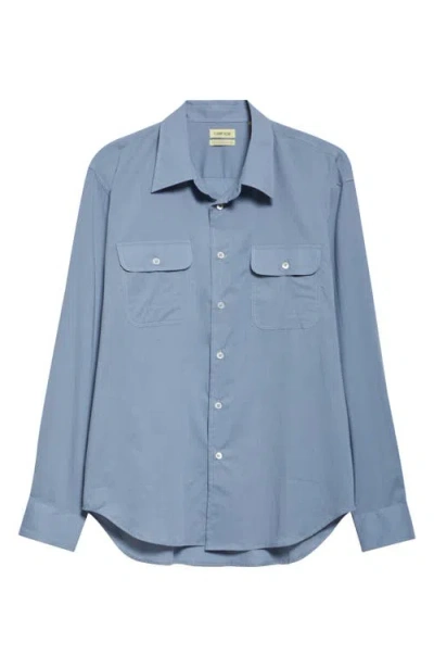 De Bonne Facture Artist Shirt In Smoke Blue
