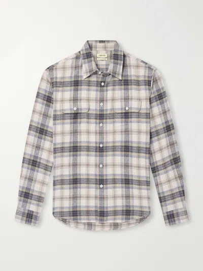 De Bonne Facture Checked Cotton Shirt In Multi