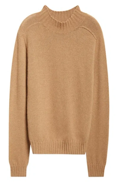 De Bonne Facture Countryside Camel Hair Sweater In Undyed Camel