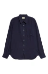 DE BONNE FACTURE DE BONNE FACTURE ESSENTIAL LINEN BUTTON-UP SHIRT