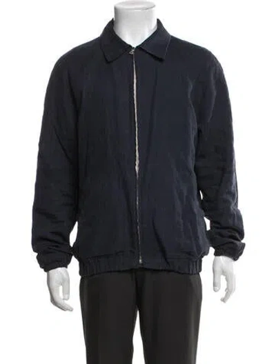 Pre-owned De Bonne Facture Linen Jacket In Blue