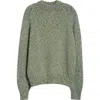 De Bonne Facture Raglan Sleeve Wool Sweater In Green
