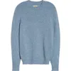 De Bonne Facture Shaggy Wool Sweater In Blue