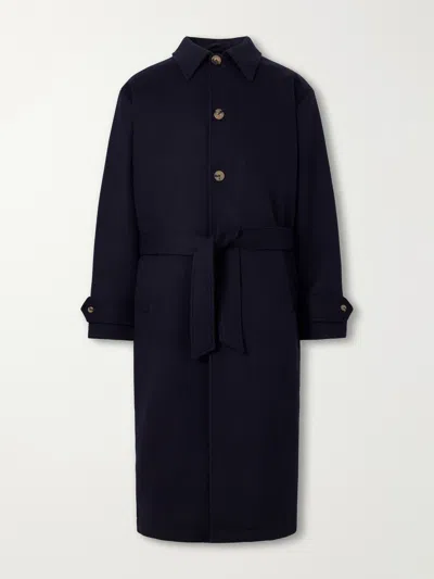 De Bonne Facture Wool Coat In Blue