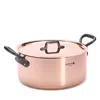 De Buyer 8.5 Quart Covered Stew Pan In Brown