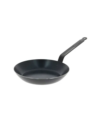De Buyer Blue Carbon Steel 10.25" Fry Pan In Black