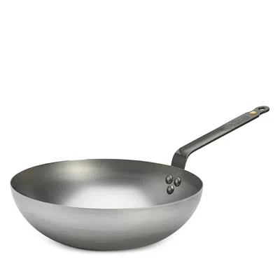 De Buyer Mineral B 11 Carbon Steel Round Wok In Gray