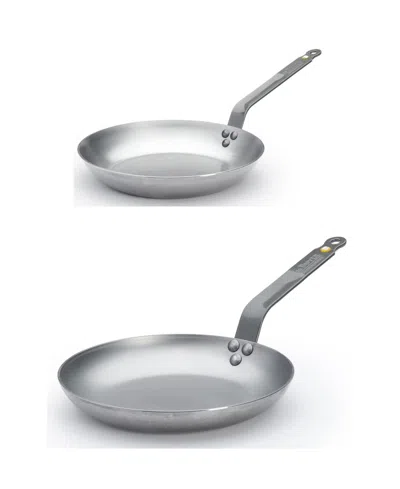 De Buyer Mineral B Carbon Steel 2-pc. Starter Set In Silver