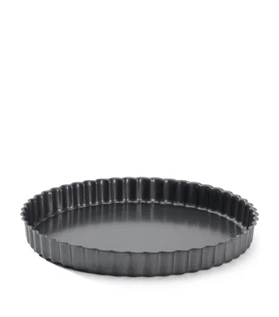 De Buyer Non-stick Fluted Tart Mould In Silver