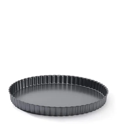 De Buyer Non-stick Fluted Tart Mould In Silver