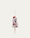 De Carlini Santa Kickline Dancer Ornament In Multi