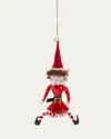 De Carlini Sitting Elf Christmas Ornament In Multi